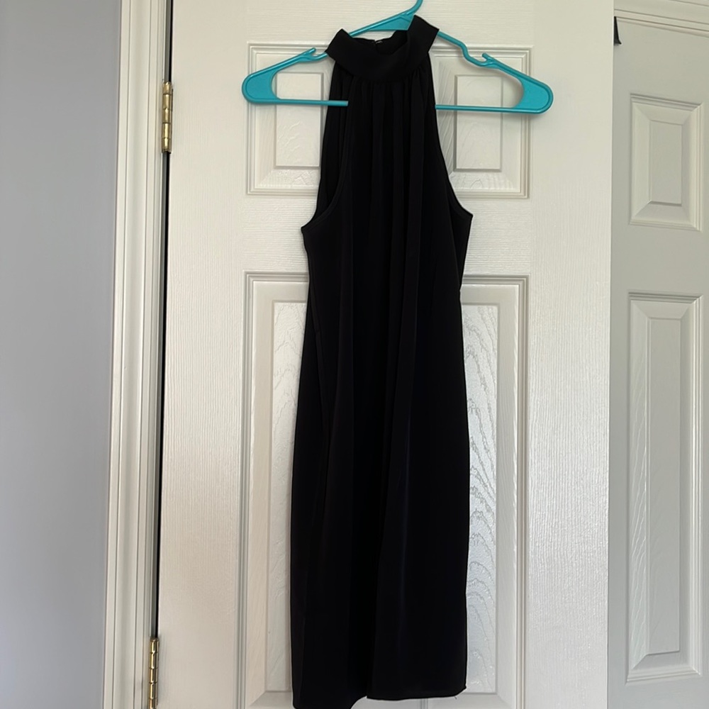 A New York Black Halter Mini Dress